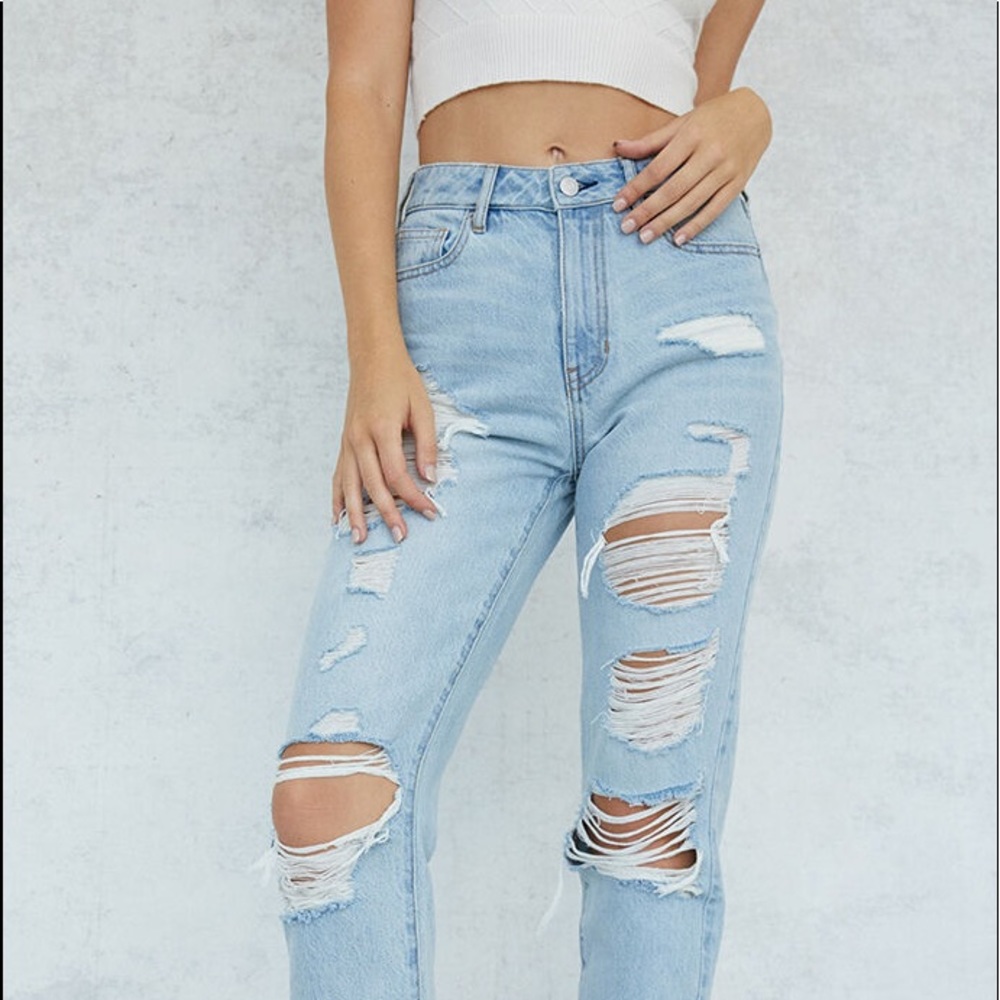 PACSUN Light Blue Mom Jeans